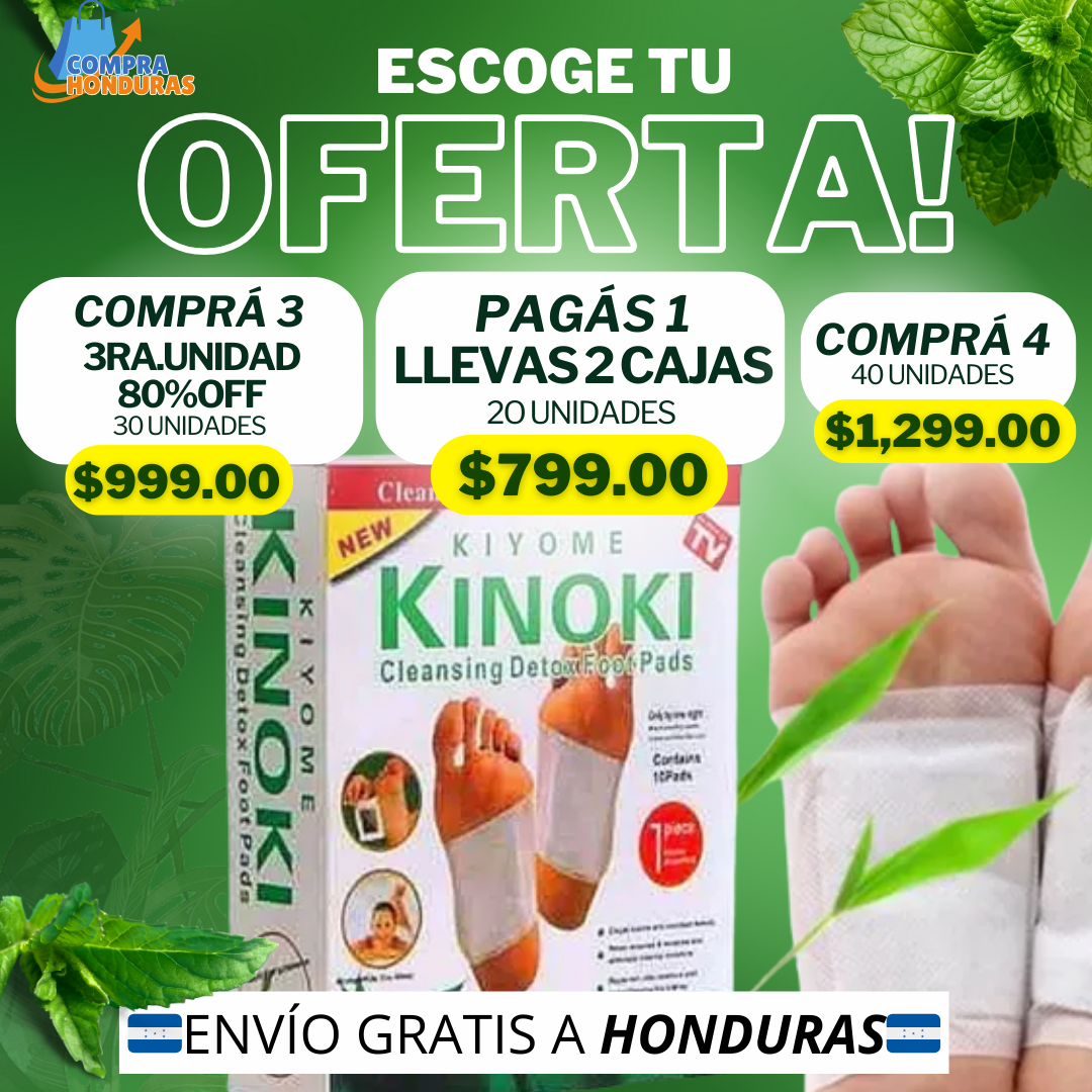 Detox™ Parches Desintoxicantes KINOKI - OFERTA 2X1 SOLO POR HOY!